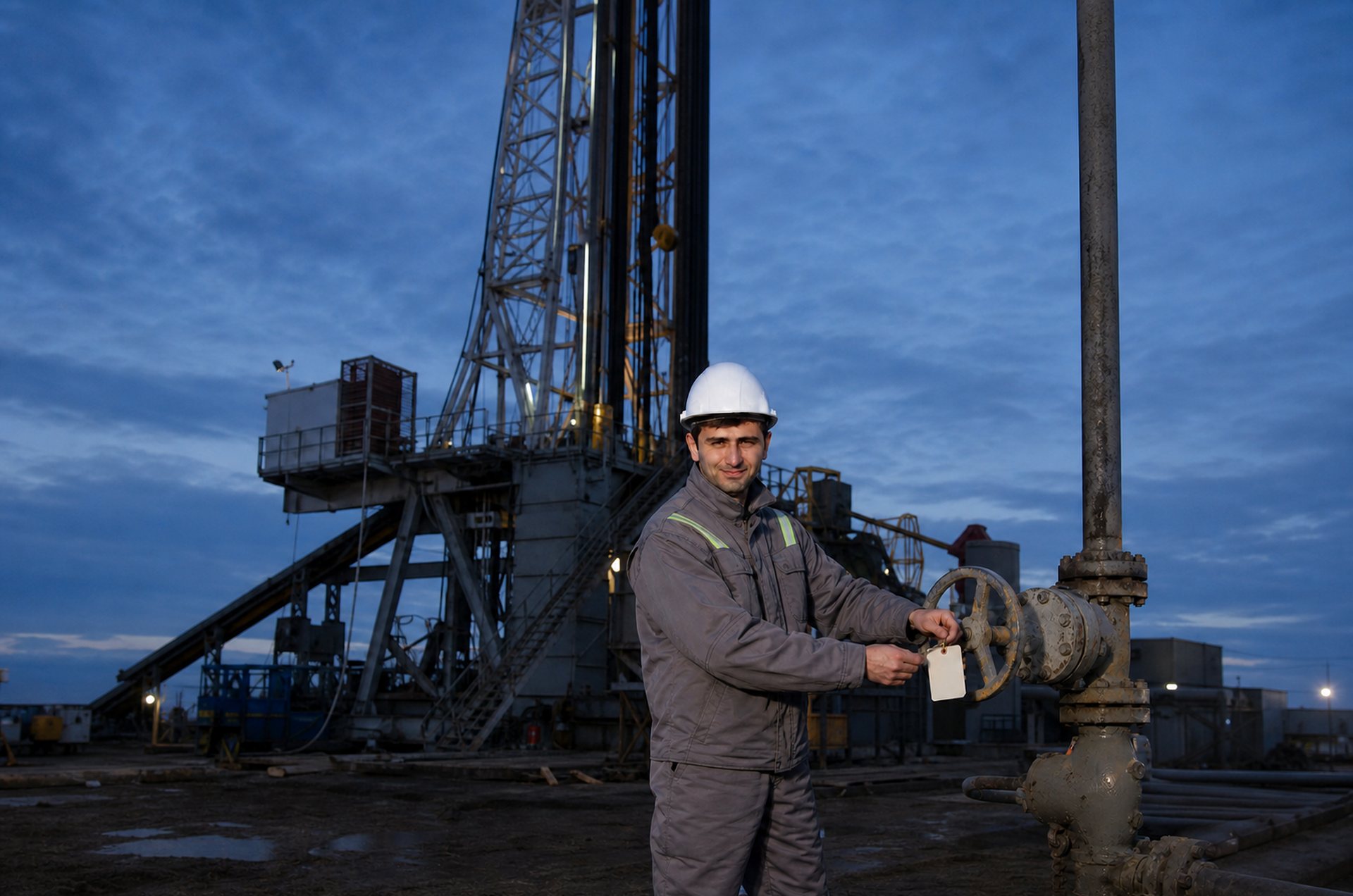 Drilling brigade at work